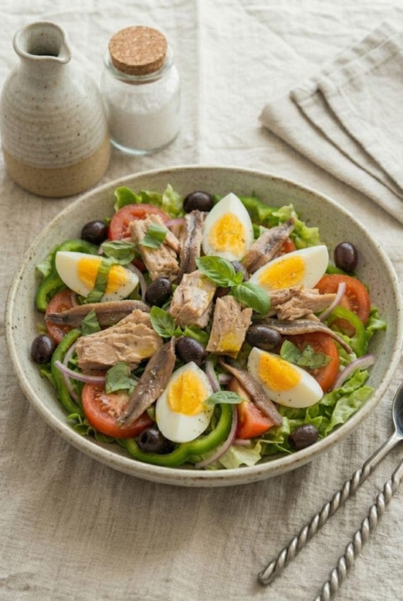 La salade niçoise authentique La salade niçoise authentique