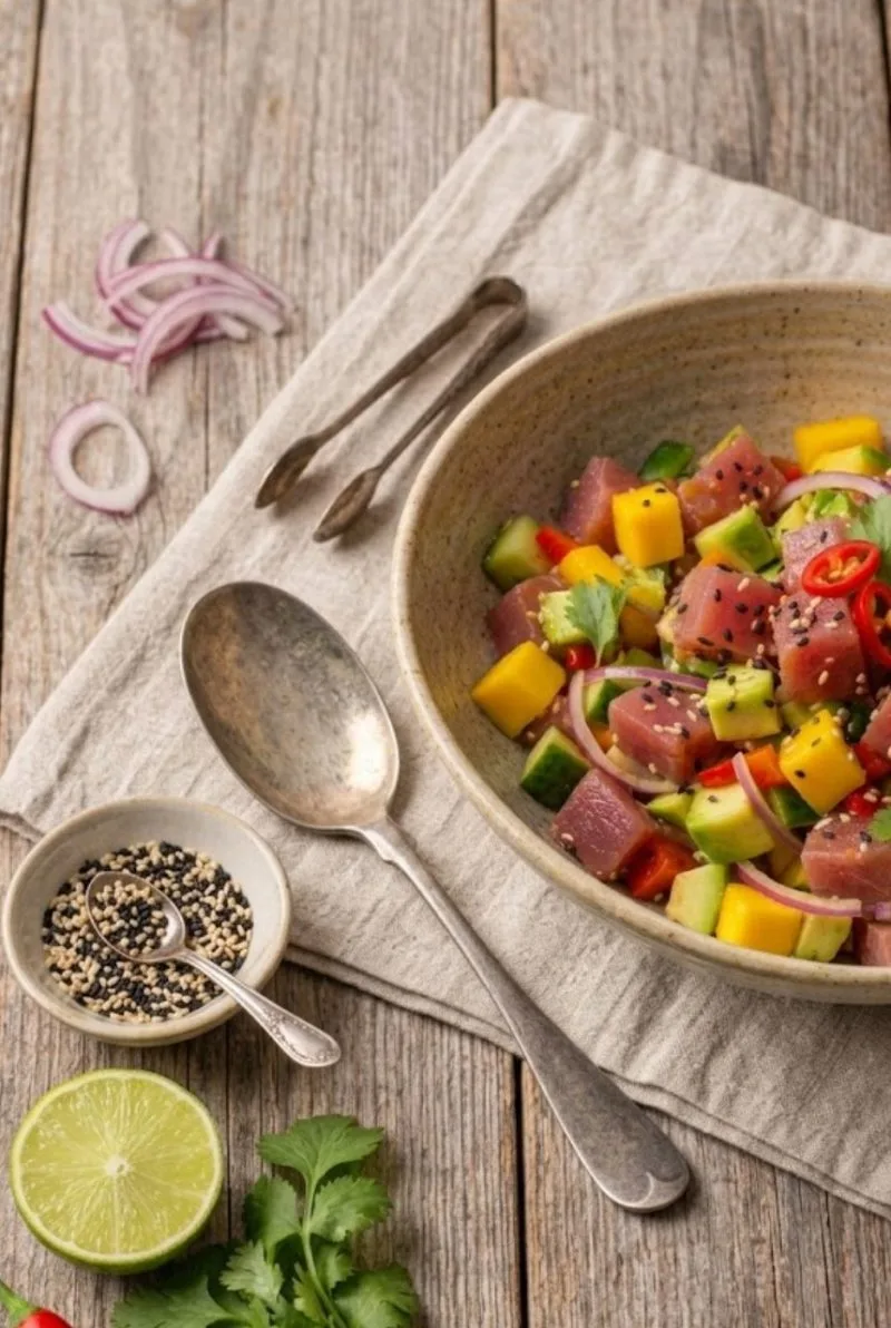 ceviche de thon au sésame ceviche de thon au sésame
