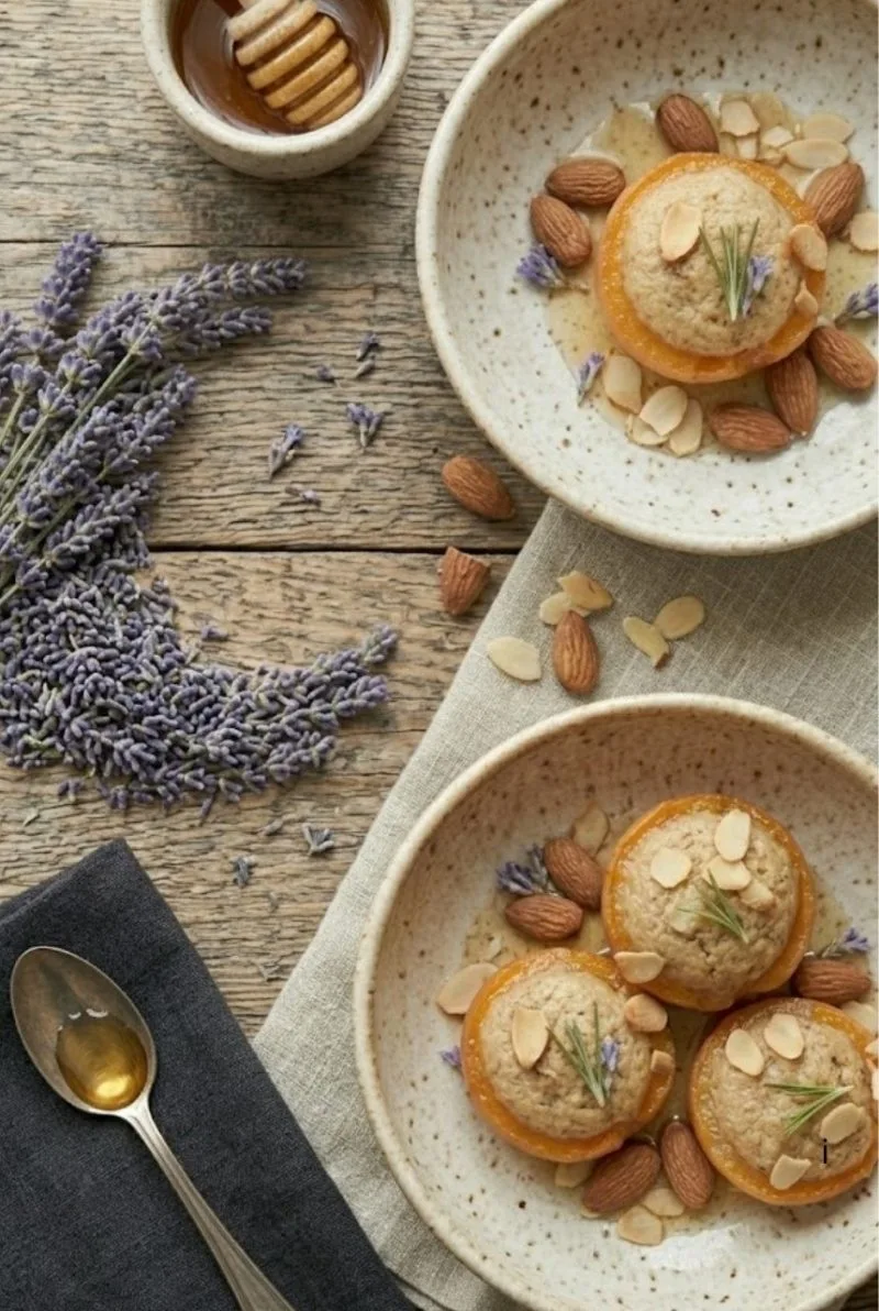 abricots rôtis à la crème d'amandes
