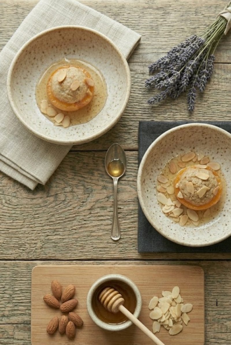 Abricots rôtis à la crème d'amandes abricots rôtis à la crème d'amandes