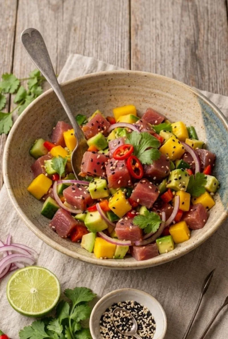 ceviche de thon au sésame ceviche de thon au sésame