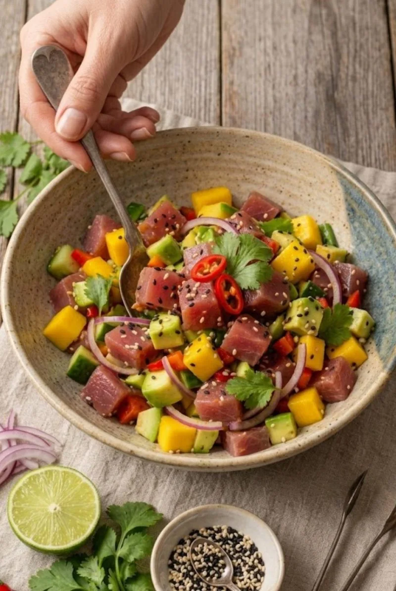 ceviche de thon au sésame ceviche de thon au sésame