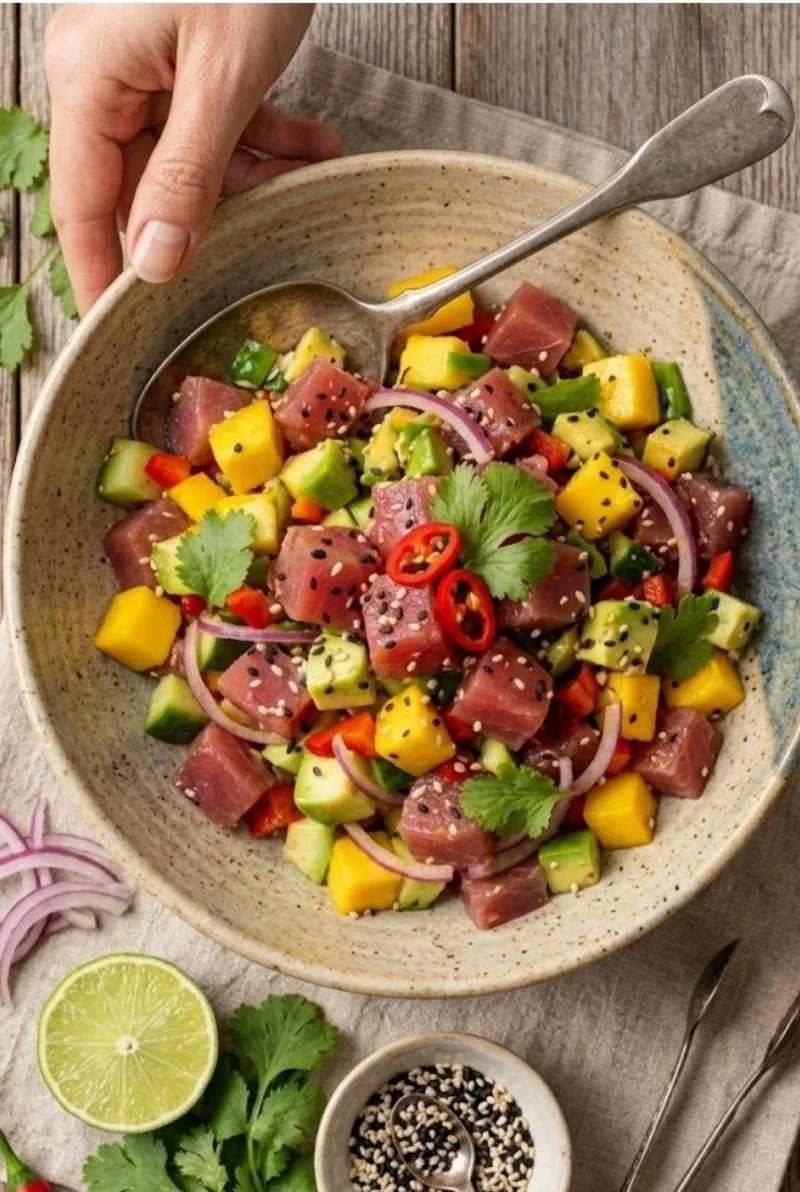ceviche de thon au sésame ceviche de thon au sésame