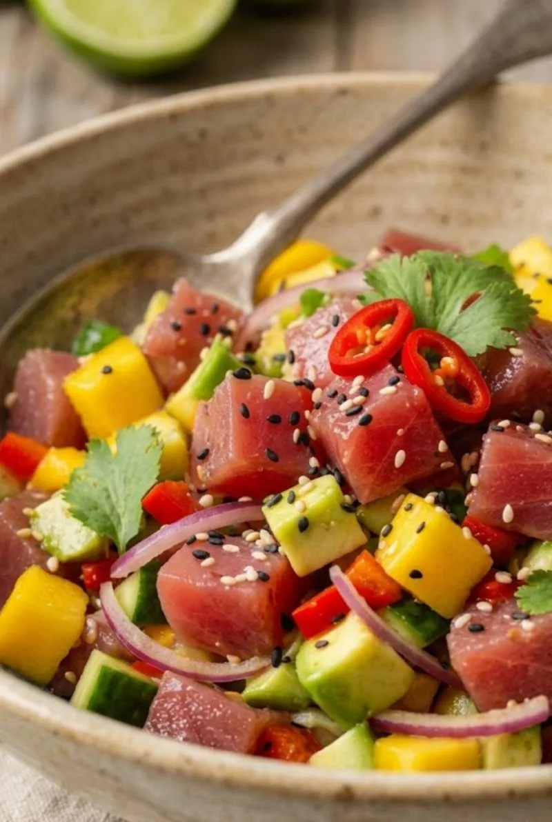 ceviche de thon au sésame ceviche de thon au sésame