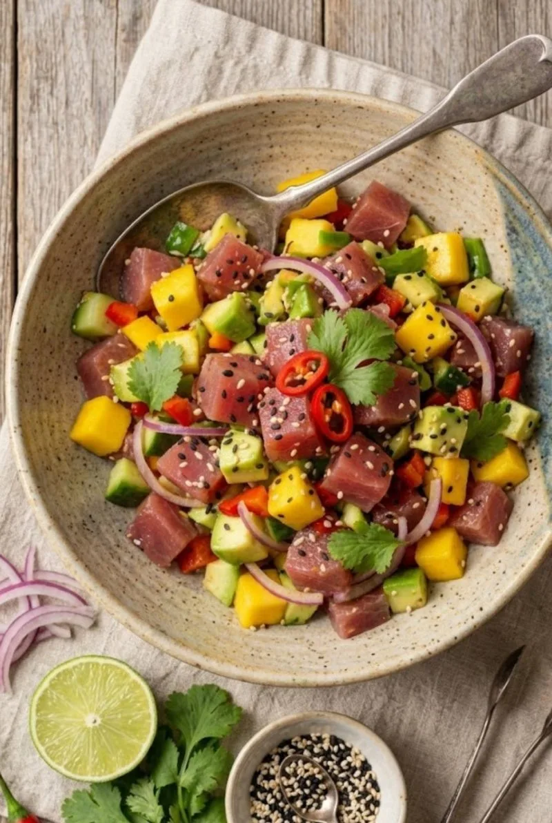 ceviche de thon au sésame ceviche de thon au sésame