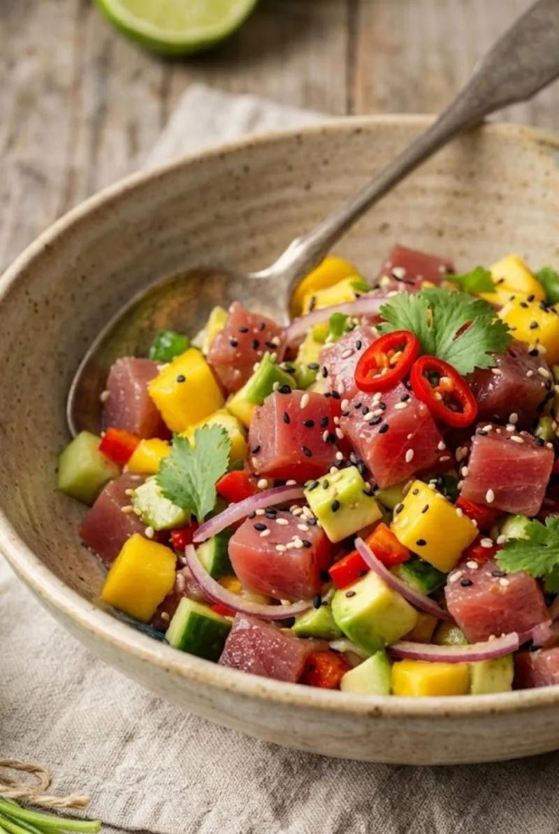 ceviche de thon au sésame ceviche de thon au sésame