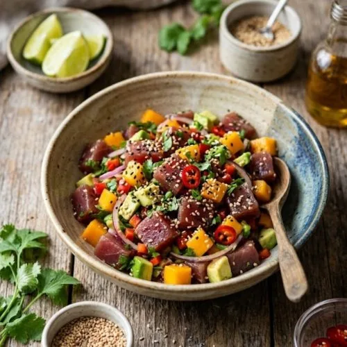 ceviche de thon au sésame