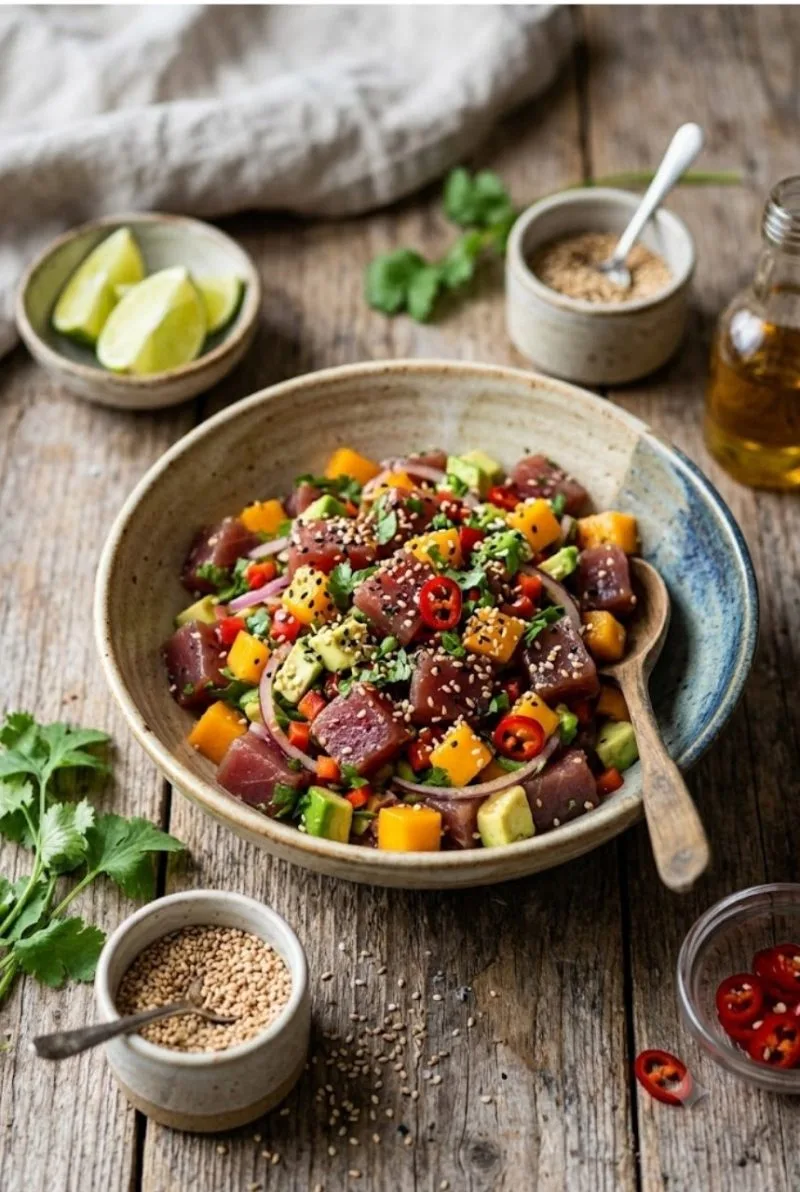 ceviche de thon au sésame ceviche de thon au sésame