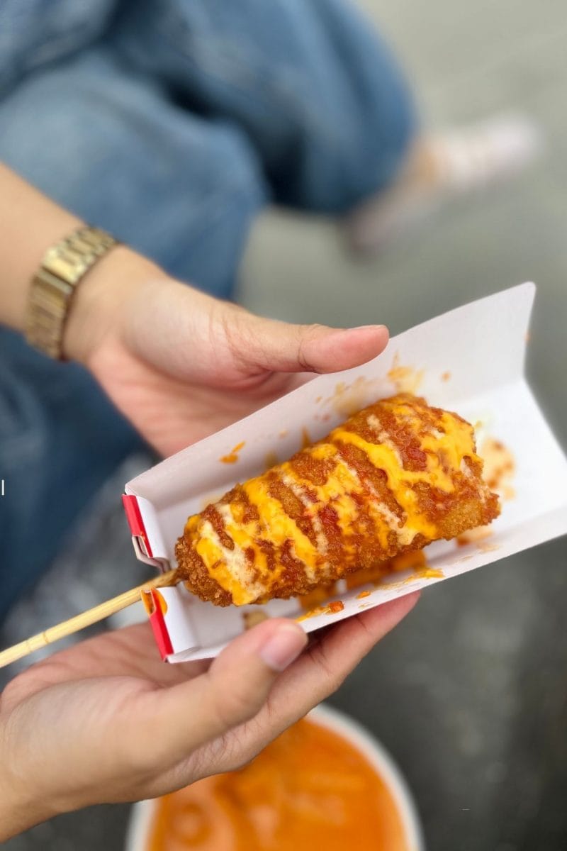 corn dog coréen corn dog coréen