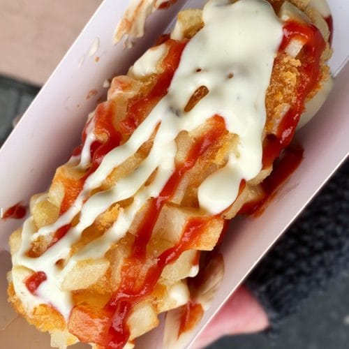 corn dog coréen.