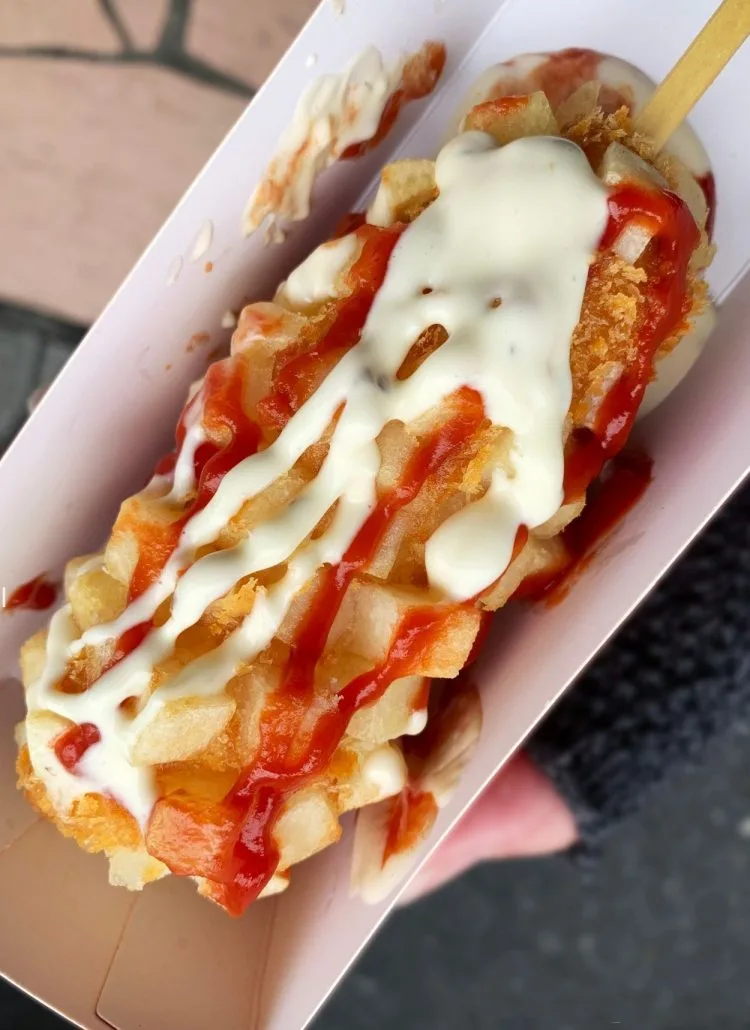 corn dog coréen.