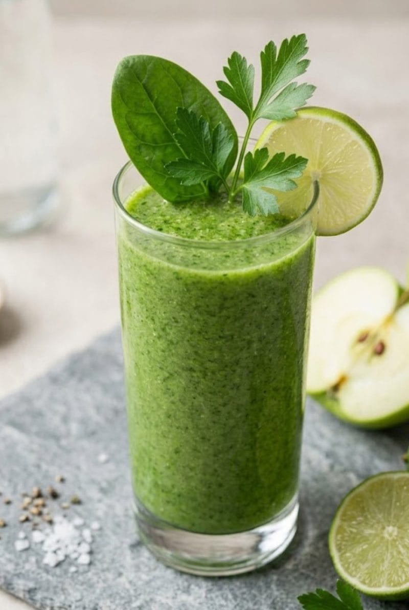 smoothie détox au concombre et épinards