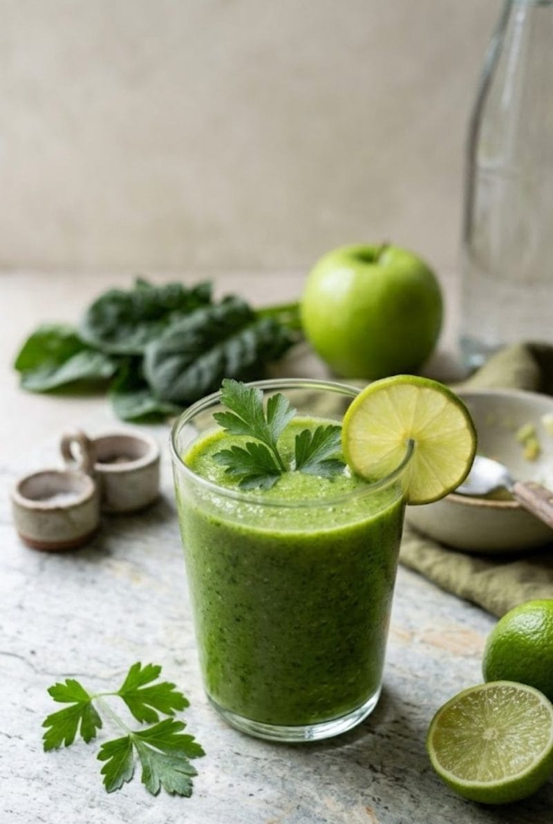 smoothie détox au concombre et épinards