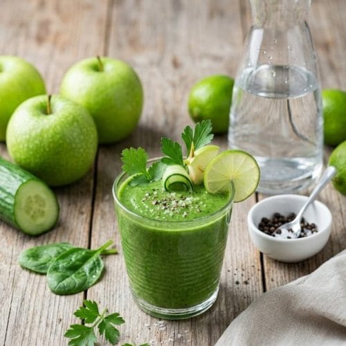 smoothie détox au concombre et épinards