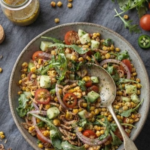 Crispy corn salad: la recette irrésistible et addictive de l'été ! 1 Crispy corn salad