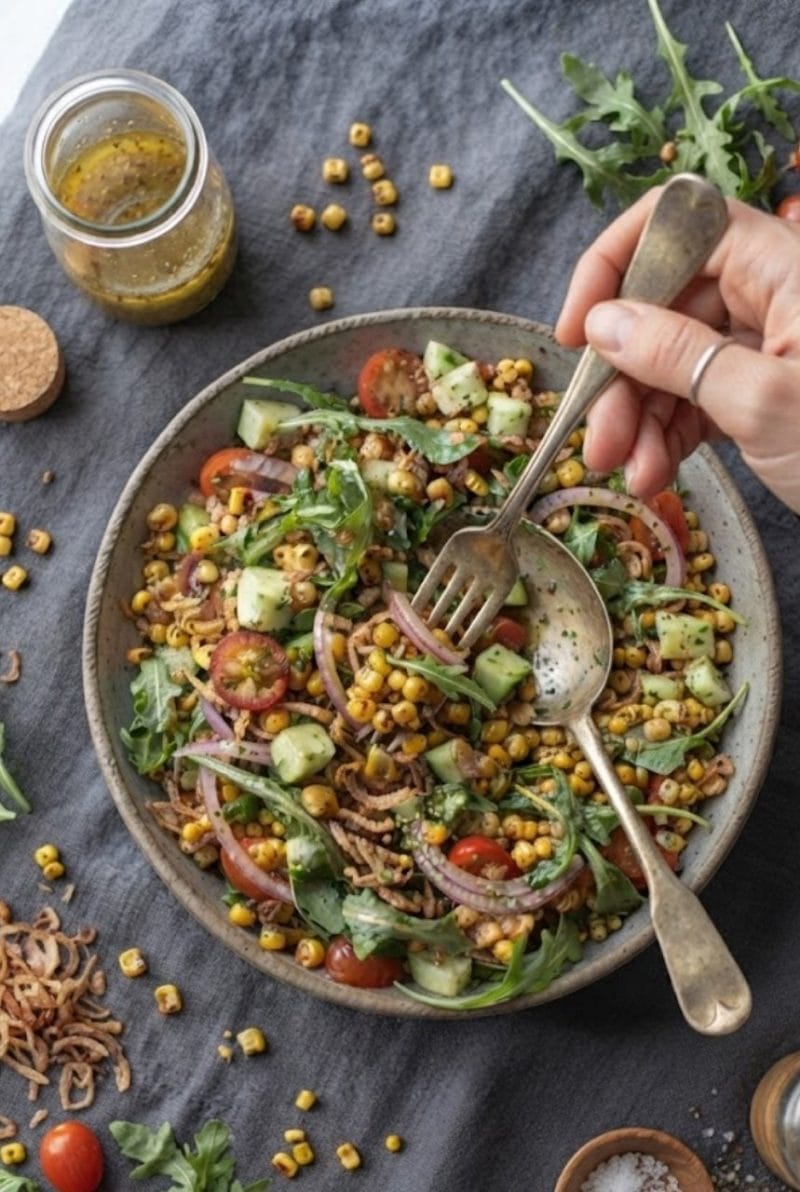 Crispy corn salad