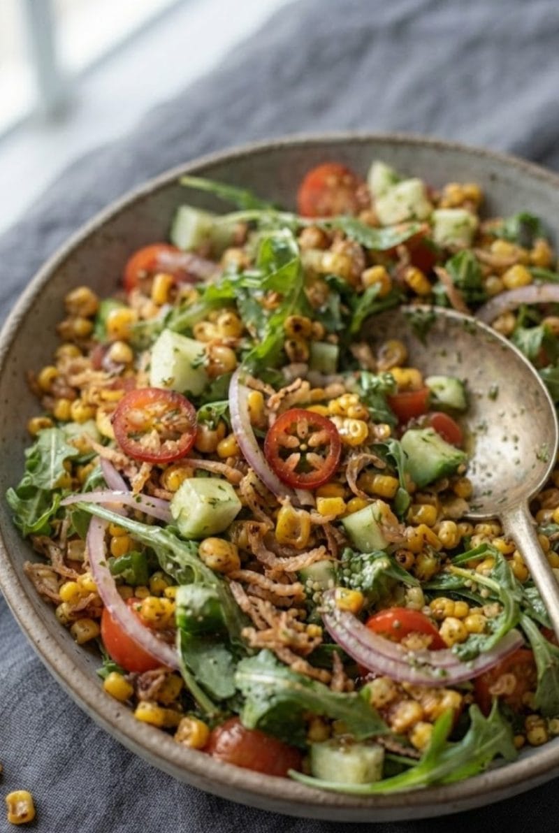 Crispy corn salad
