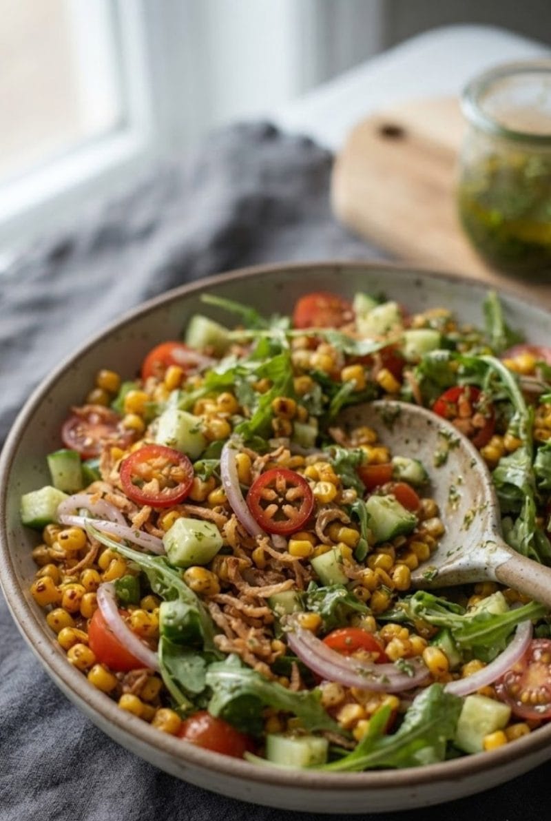 Crispy corn salad