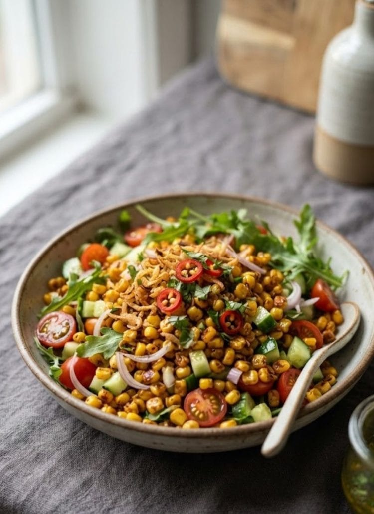 Crispy corn salad
