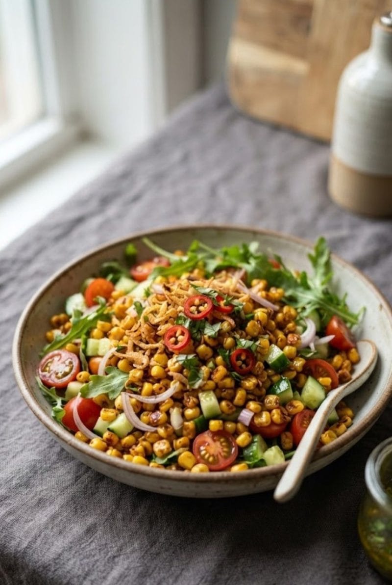 Crispy corn salad