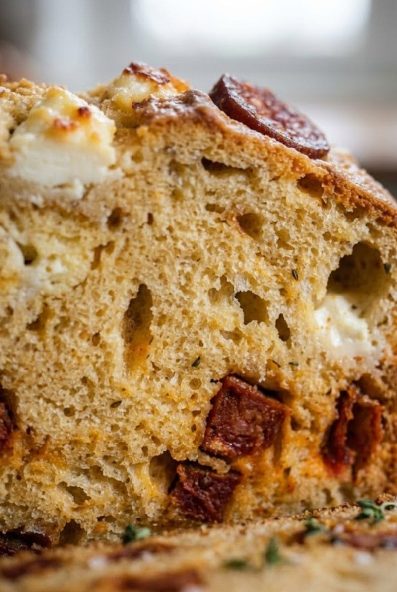 cake au chorizo et chèvre