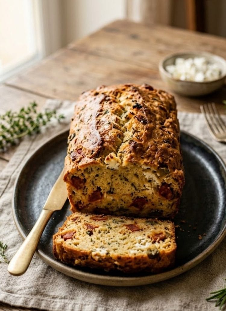 cake au chorizo et chèvre
