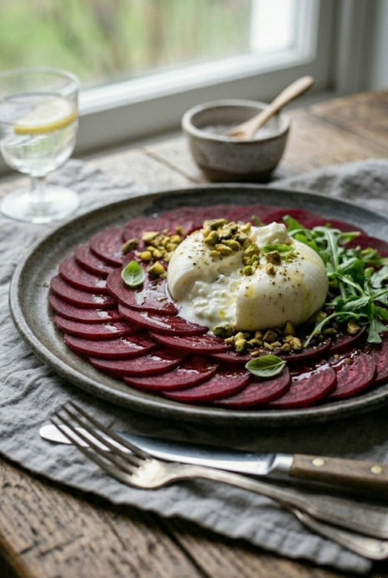 carpaccio de betterave carpaccio de betterave