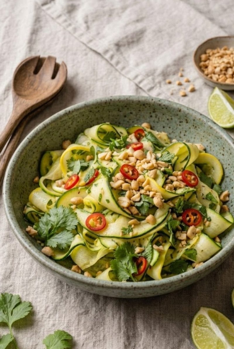 salade de courgettes à la thaïe