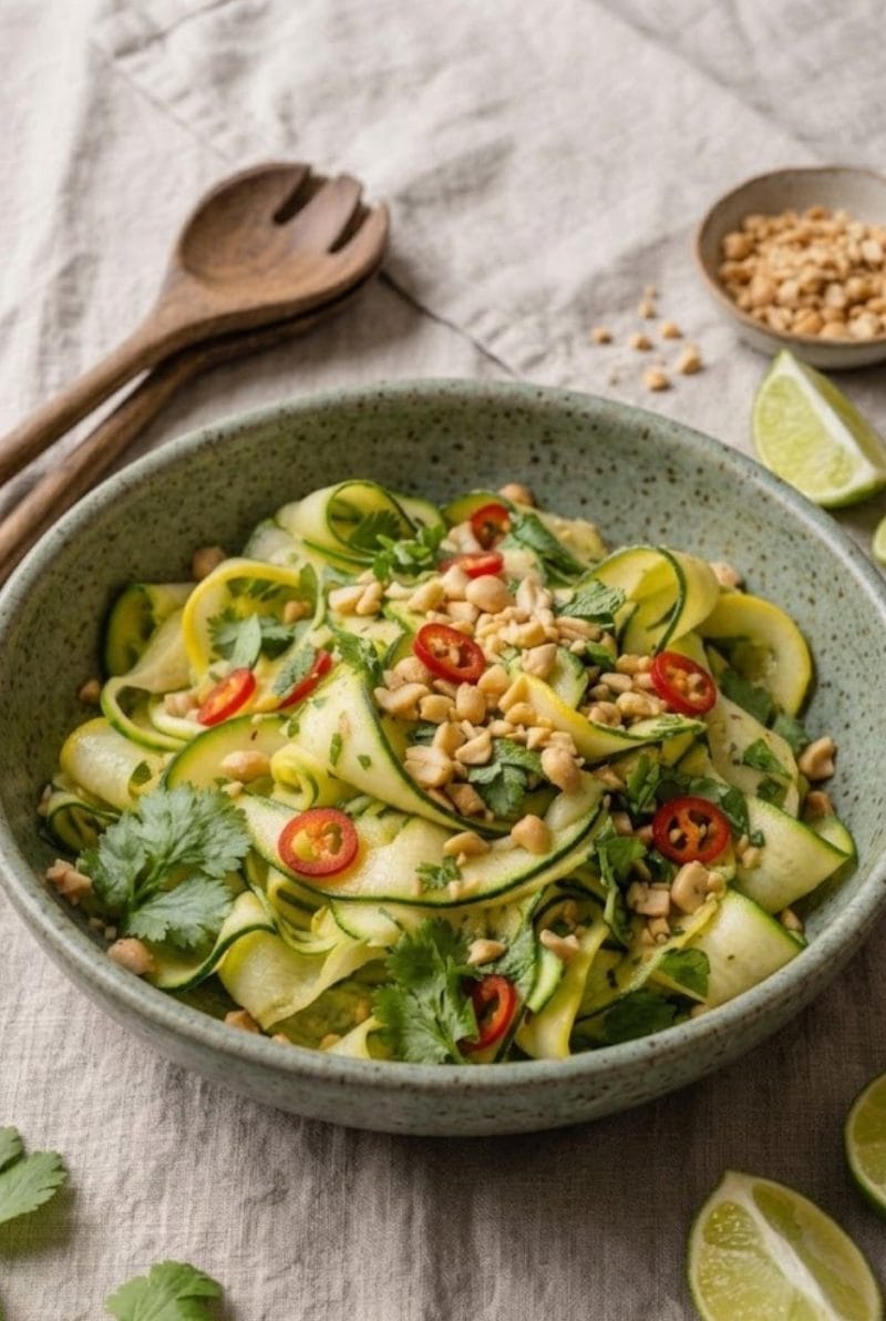 salade de courgettes à la thaïe