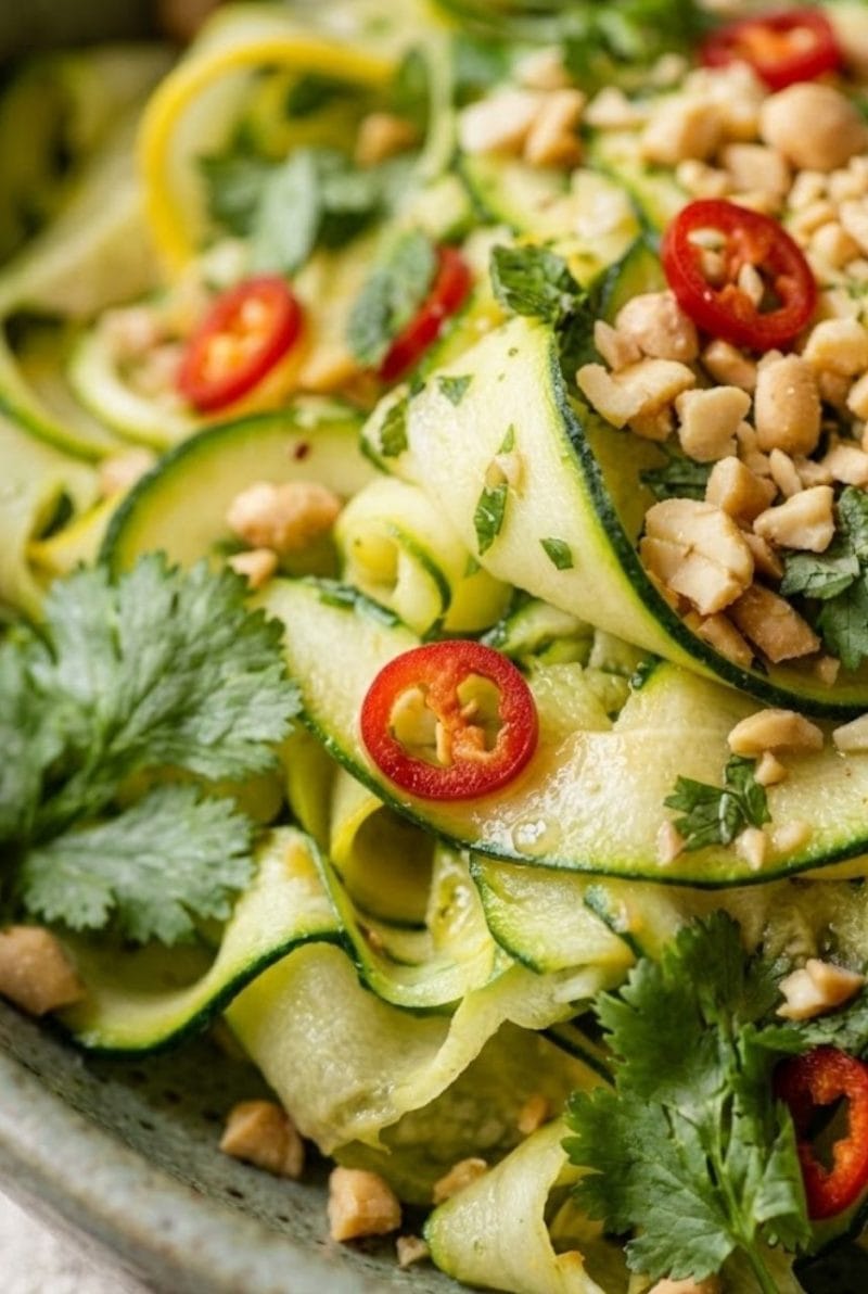 salade de courgettes à la thaïe