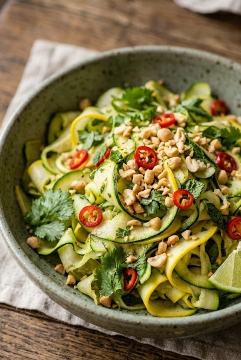 salade de courgettes à la thaïe