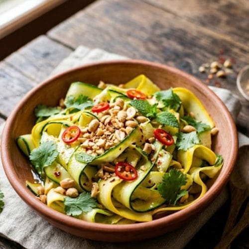 salade de courgettes à la thaïe