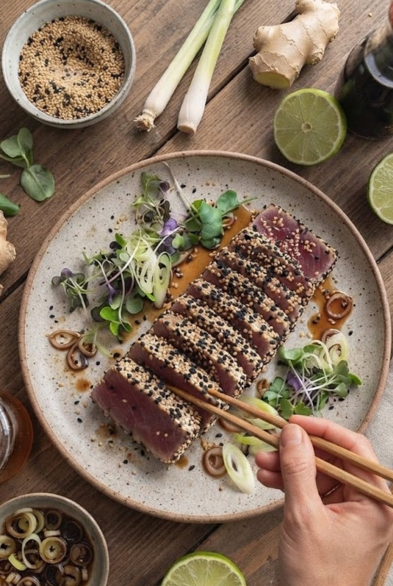 tataki de boeuf au sésame tataki de boeuf au sésame