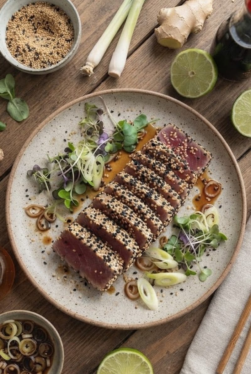 tataki de boeuf au sésame tataki de boeuf au sésame