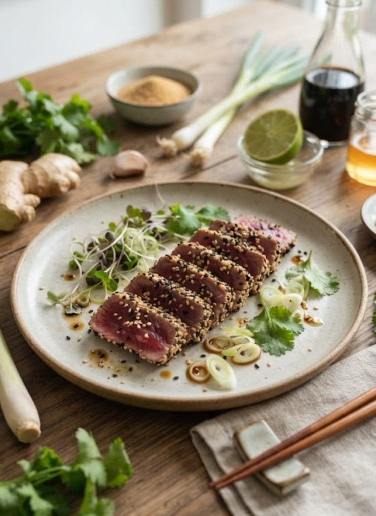 tataki de boeuf au sésame