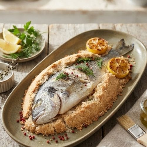 daurade en croûte de sel