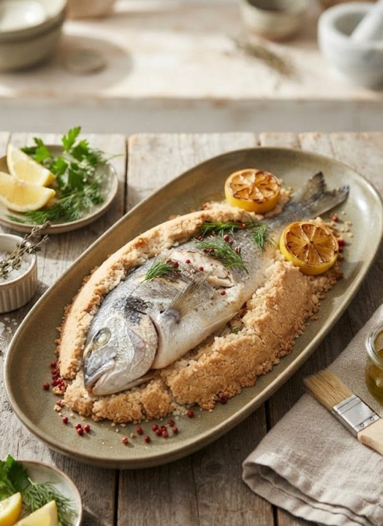 daurade en croûte de sel