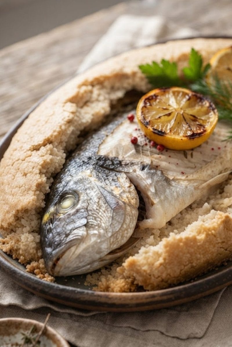 daurade en croûte de sel
