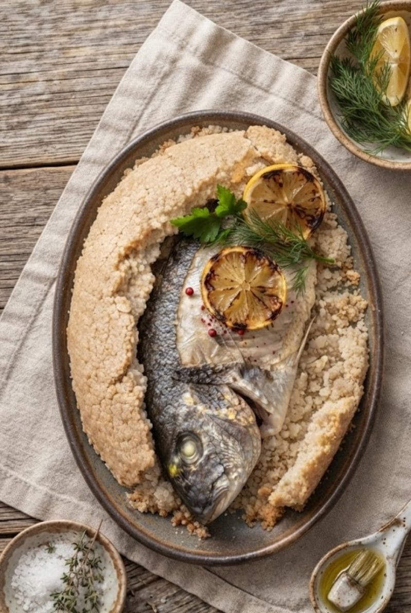 daurade en croûte de sel