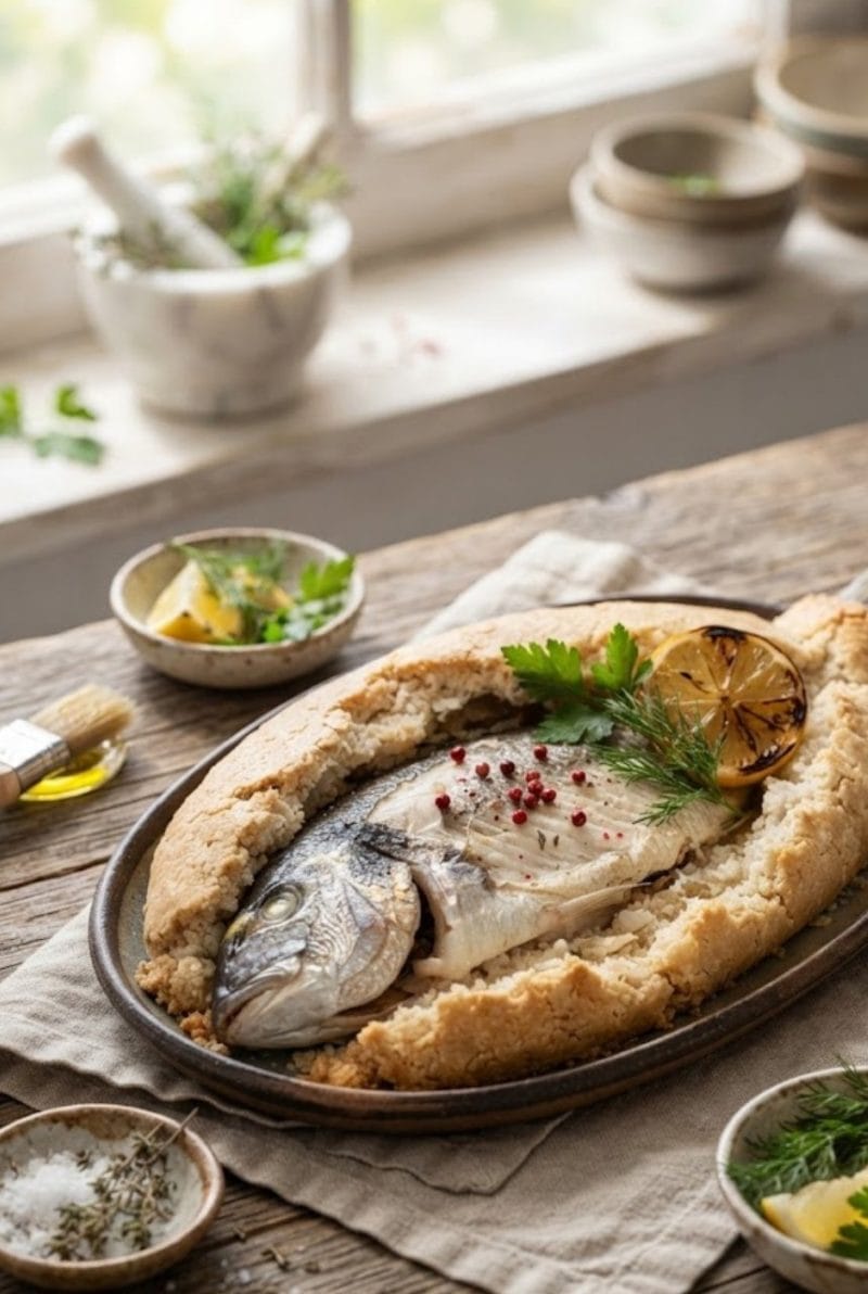 daurade en croûte de sel
