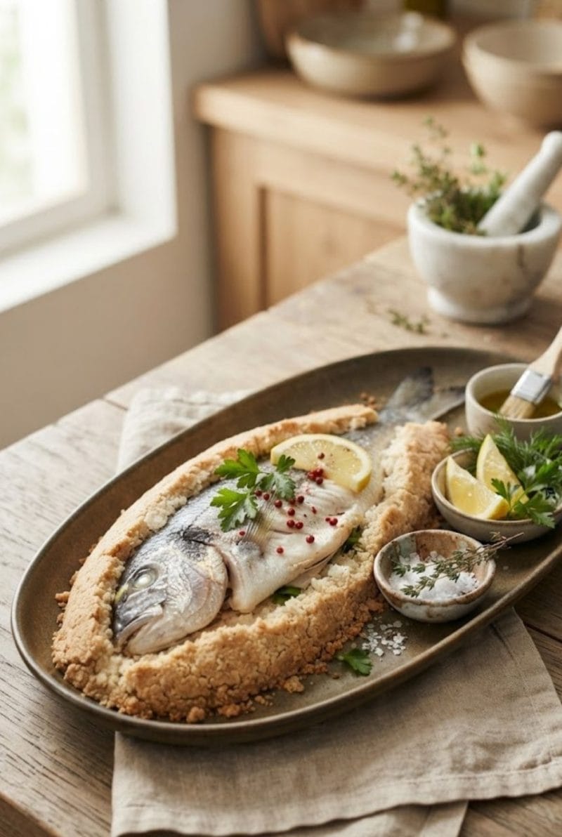 daurade en croûte de sel