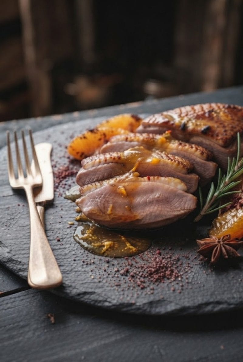 magret de canard à l'orange
