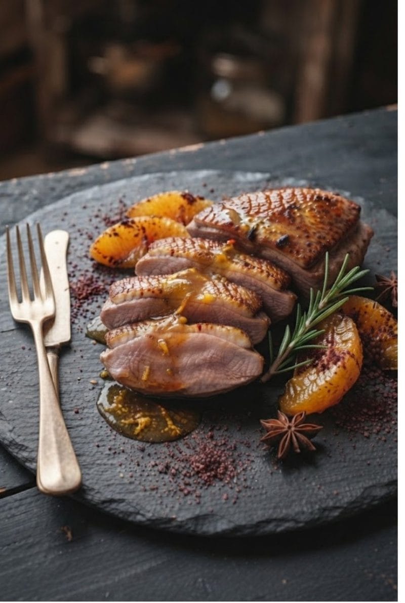 magret de canard à l'orange