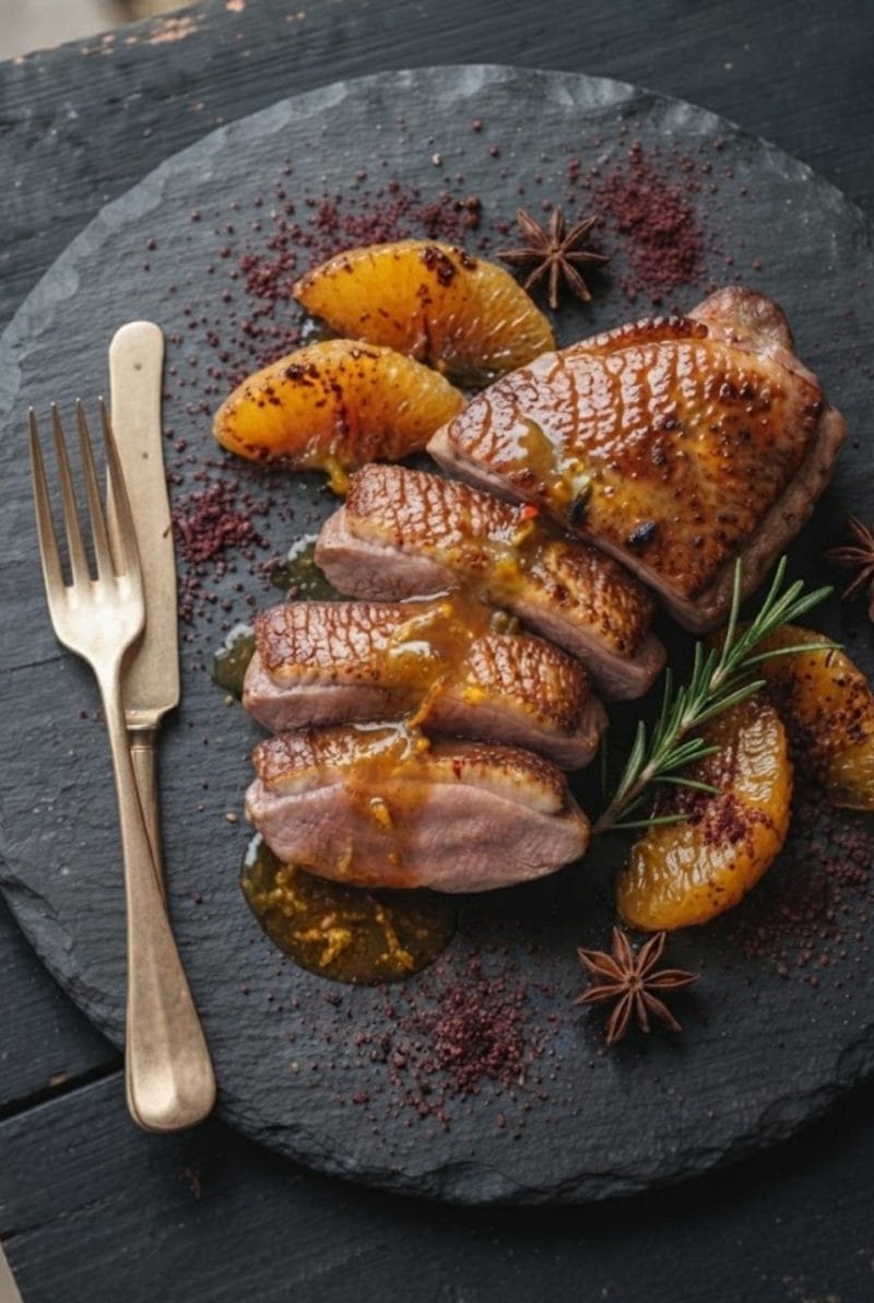 magret de canard à l'orange