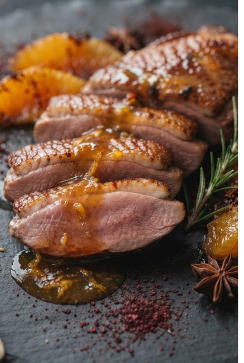 magret de canard à l'orange