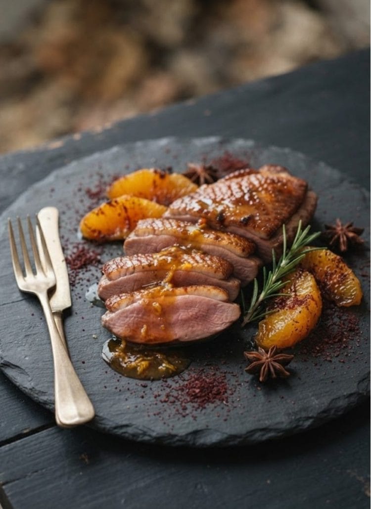 magret de canard à l'orange