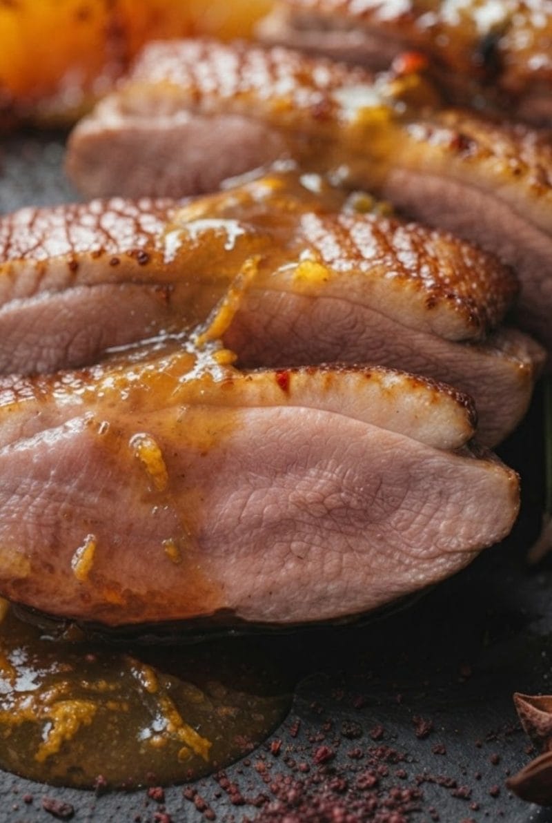 magret de canard à l'orange
