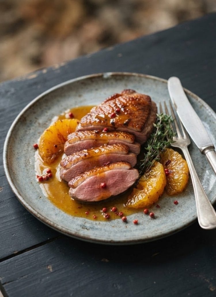 magret de canard à l'orange