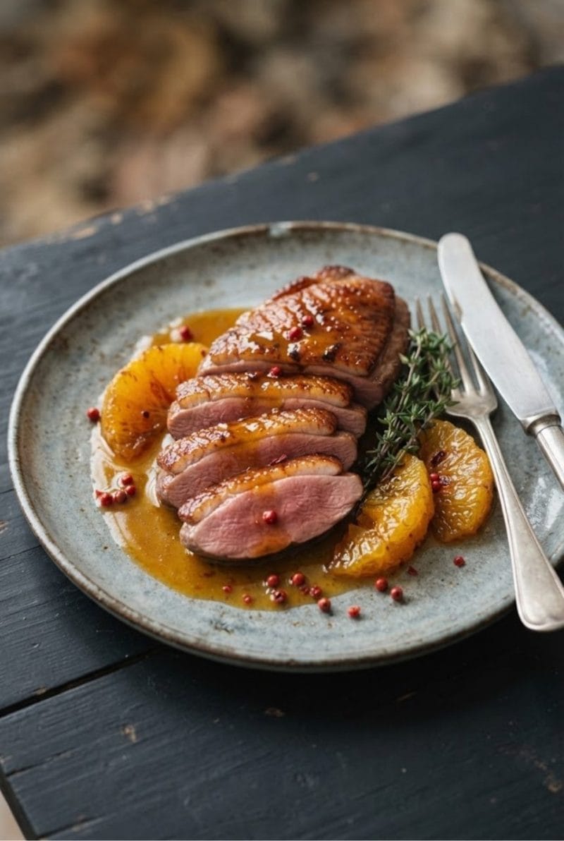 magret de canard à l'orange