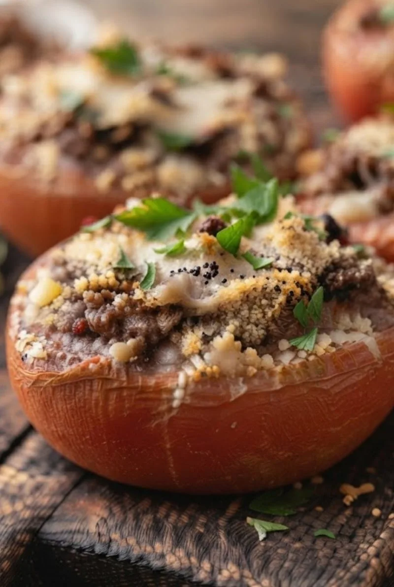 tomates farcies à la viande hachée